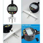 Radius Indicator Measurement Tool, Measuring Range 0-12.7mm, with 5 Measuring Jaw, Electronic Inside and Outside Radius Gage, for Mechanical Parts