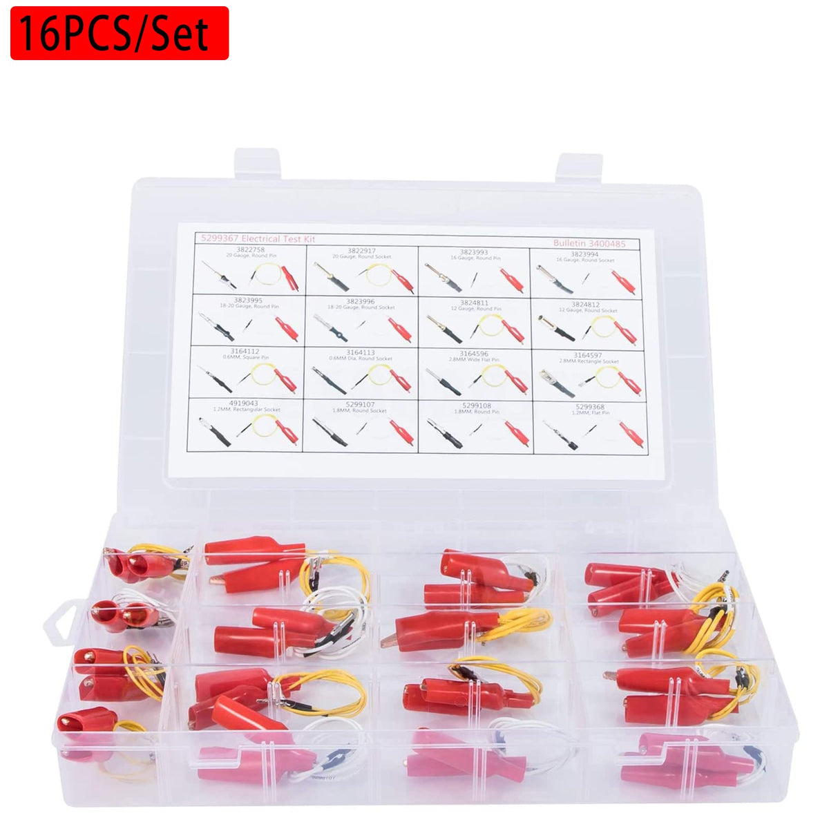 YMT 5299367 Electrical Test Lead Kit Suitable for Cummins Circuit Connector (16 Pieces)