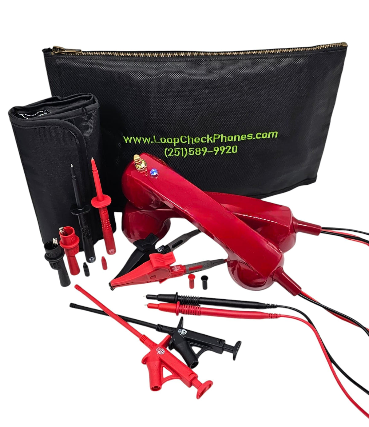 Loop Check® Phones Electrician Continuity Test Phone Set ME001-RM with Magnets