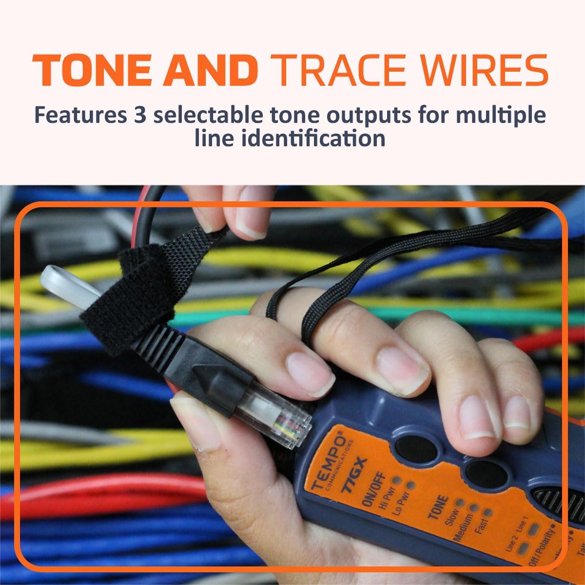 TEMPO 711K Digital High-Performance Tone Generator and Probe Kit | Professional Wire Tracer | Noise-Immune Wire Toner | USA Quality Control