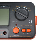 AideTek VC480C Precision Milliohm Meters 4 Wire Kelvin Clip 0 Adjust Large LCD Backlit LCD Data Hold Manual Zero Display Adjust with Calibration Certificate