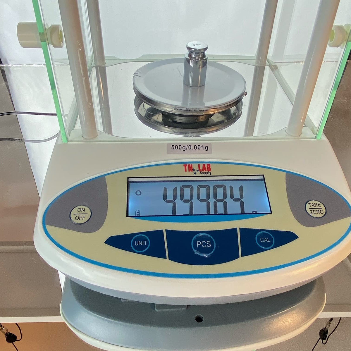 TN LAB Digital Electronic Scientific Analytical Balance 500g Max - 0.001g Precision Laboratory Scale with Large LED Display, Stainless Steel Weighing Tray