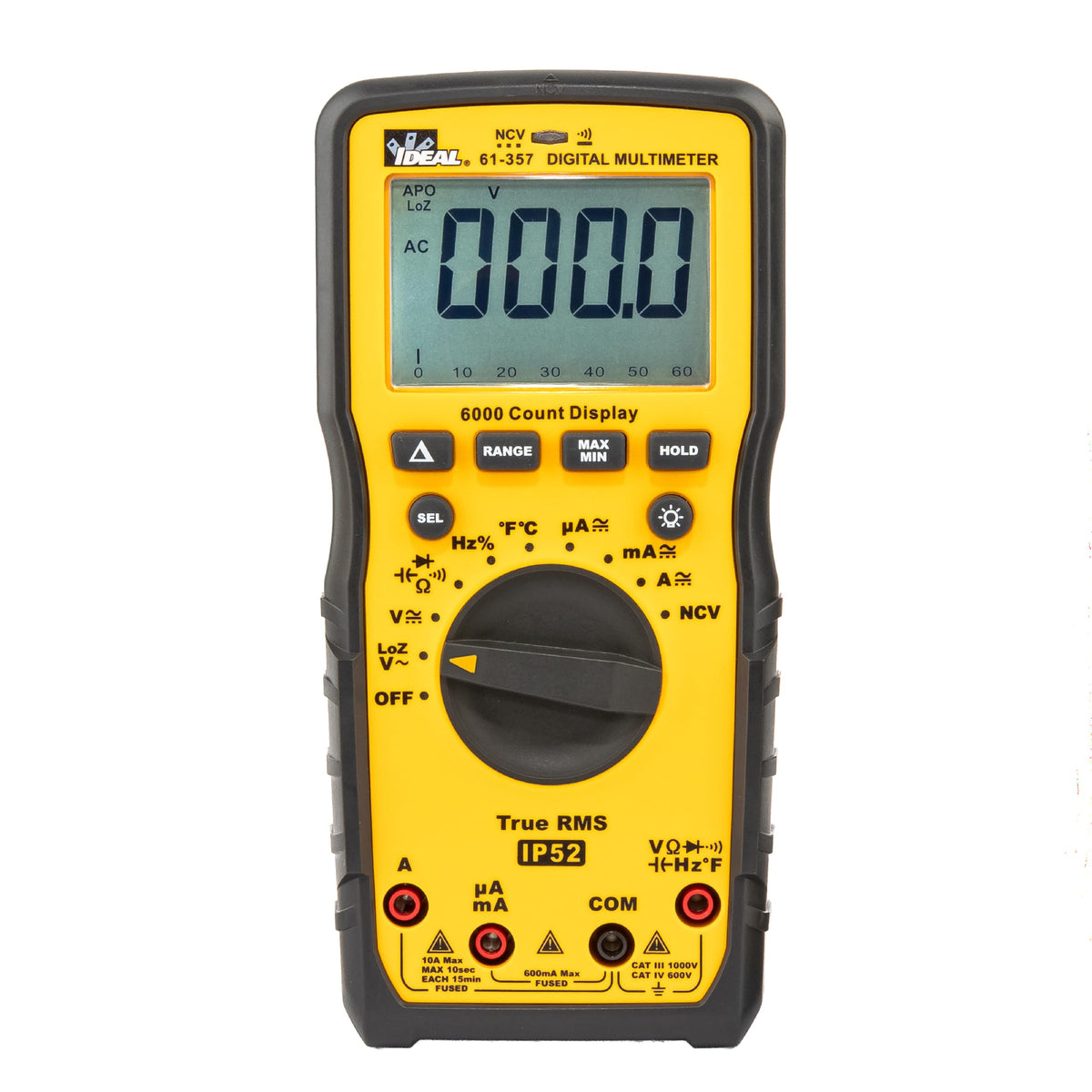Ideal Electrical 61-357 1000V AC/DC Multimeter
