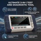 Zunate 3 in 1 Oscilloscope Multimeter Signal Generator, 100MHz Bandwidth Sampling Rate with 7 Inch Touch Screen and 2 Channels for Testing Electronic Tasks