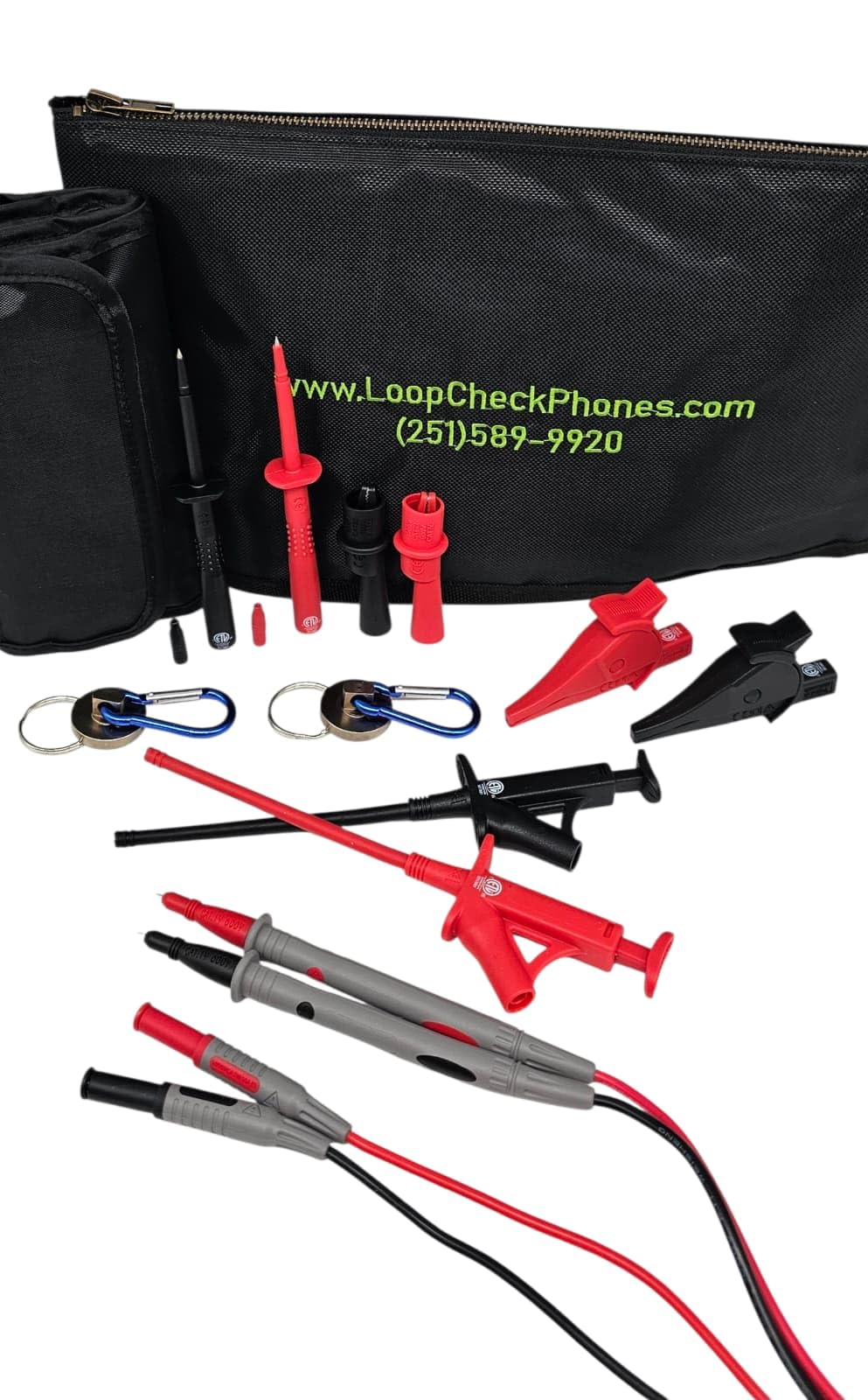 Loop Check® Phones Continuity Test Electrician Set ME003-BM with Magnets