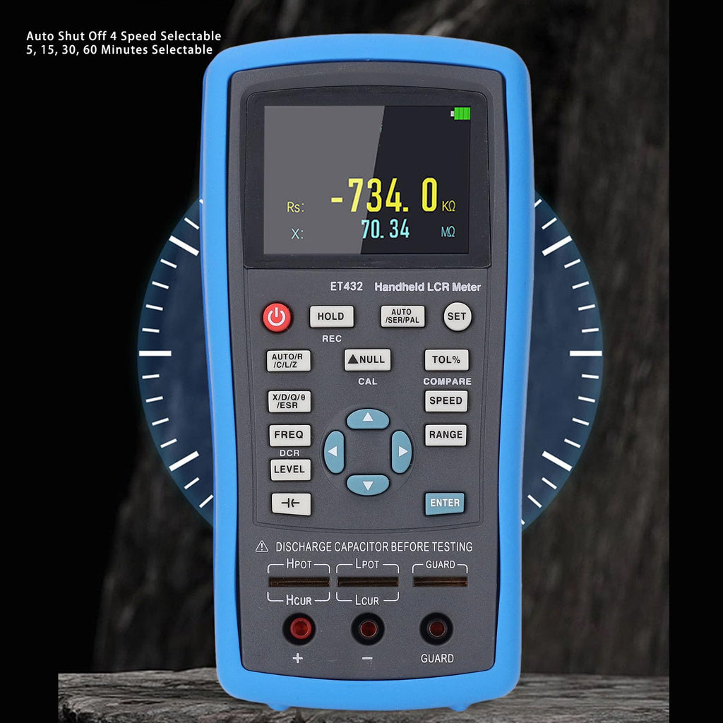 Meter Handheld Meter 100Khz Digital Bridge Multimeter Multimeter Digital Et432 with 2.8 Inch Display for Electronic Electrical Testing