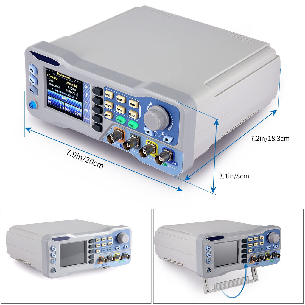 Koolertron DDS Signal Generator Counter 60MHz Dual-Channel