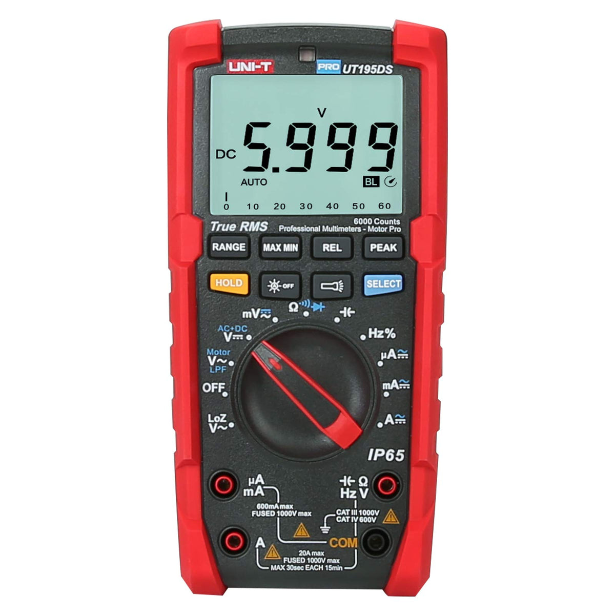UNI-T UT195DS Handheld Industrial Digital Multimeters IP65 and 2m Drop Proof