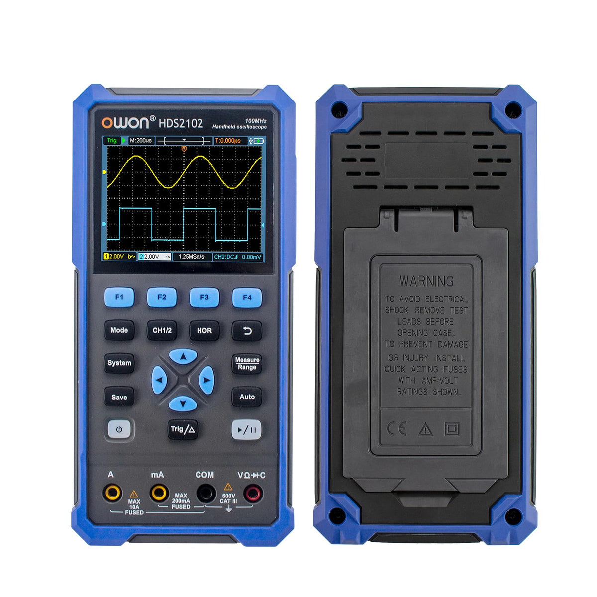 Owon HDS2102S Digital Oscilloscope +Waveform Generator +Multimeter USB 2 Channels 100mhz Osciloscopio Tester Meter