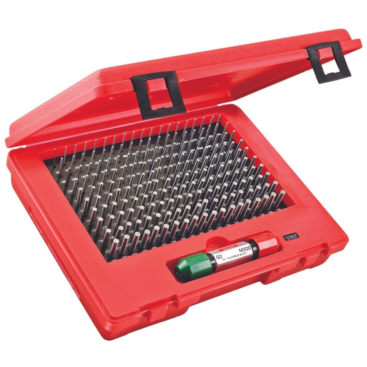Starrett Precision Steel Pin Gage Set, .061-.250" Range,190 Gages