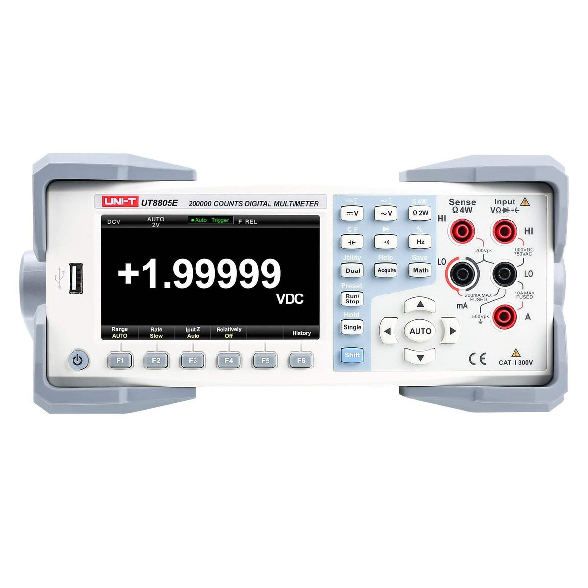 UNI-T Benchtop Multimeter UT8805E - 5.5 Digit, 4.3 in Display, Auto-Ranging, TRMS, 199,999 Counts, Grey, Multimeter Tester