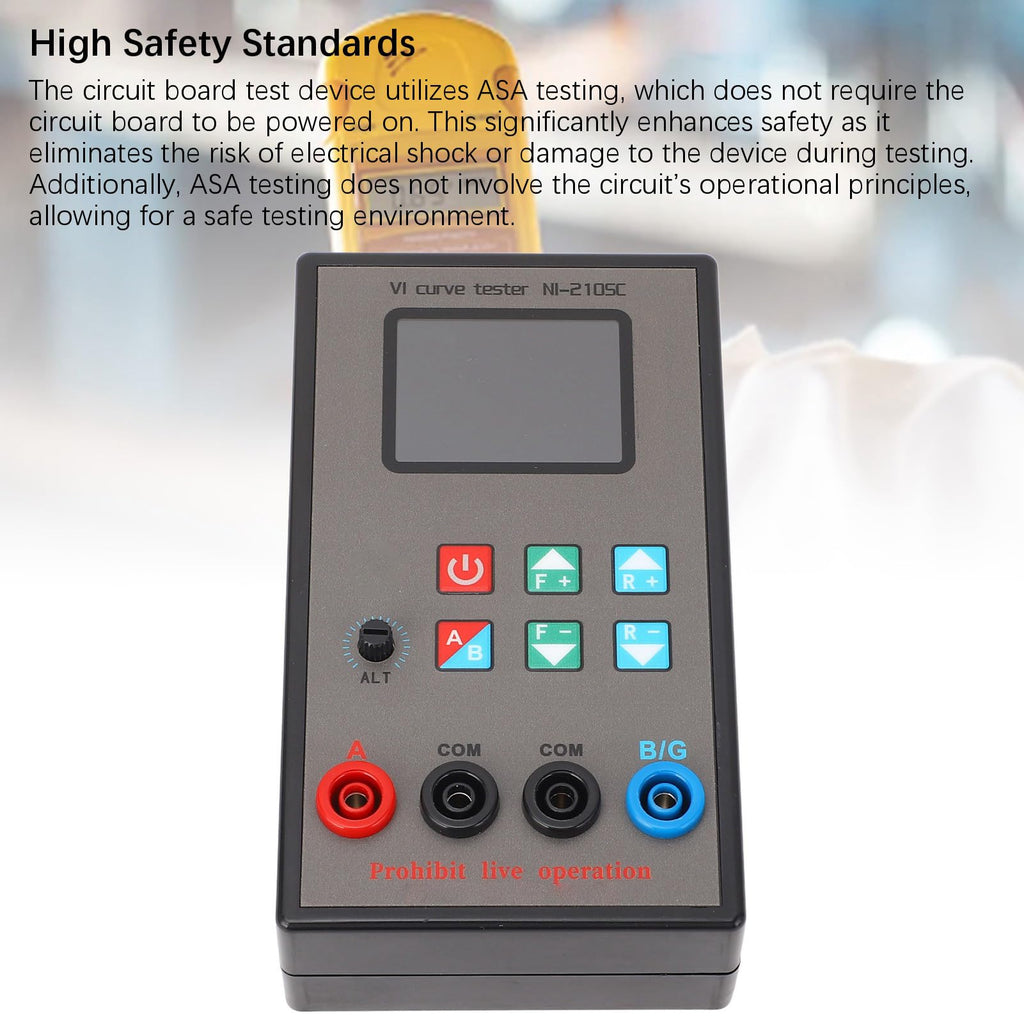 VI Curve Tester, Double Channel ASA Testing Device with Color Screen for Digital Analog Mixed Circuits