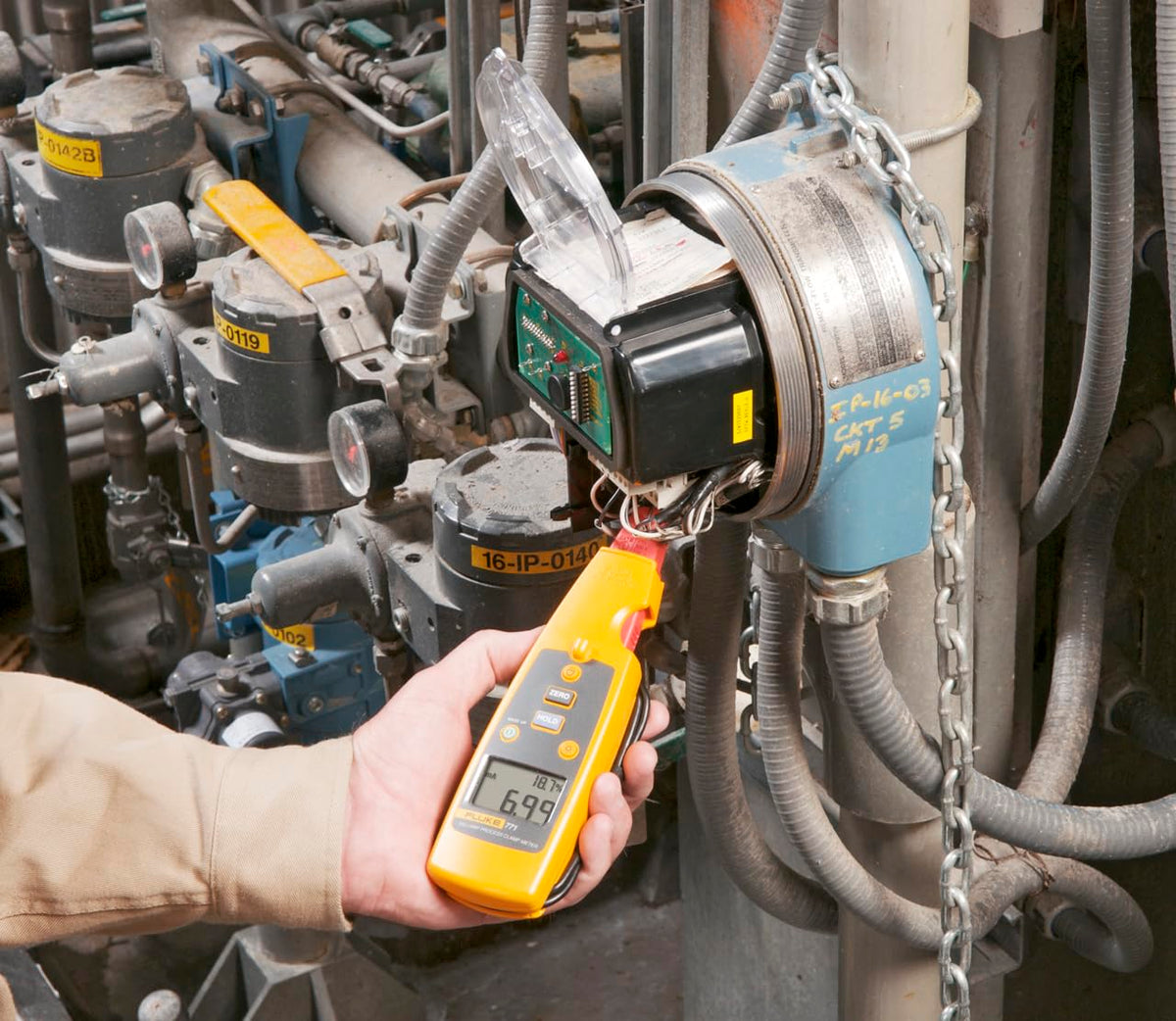 Fluke 771 Milliamp Process Clamp Meter, Black/Yellow