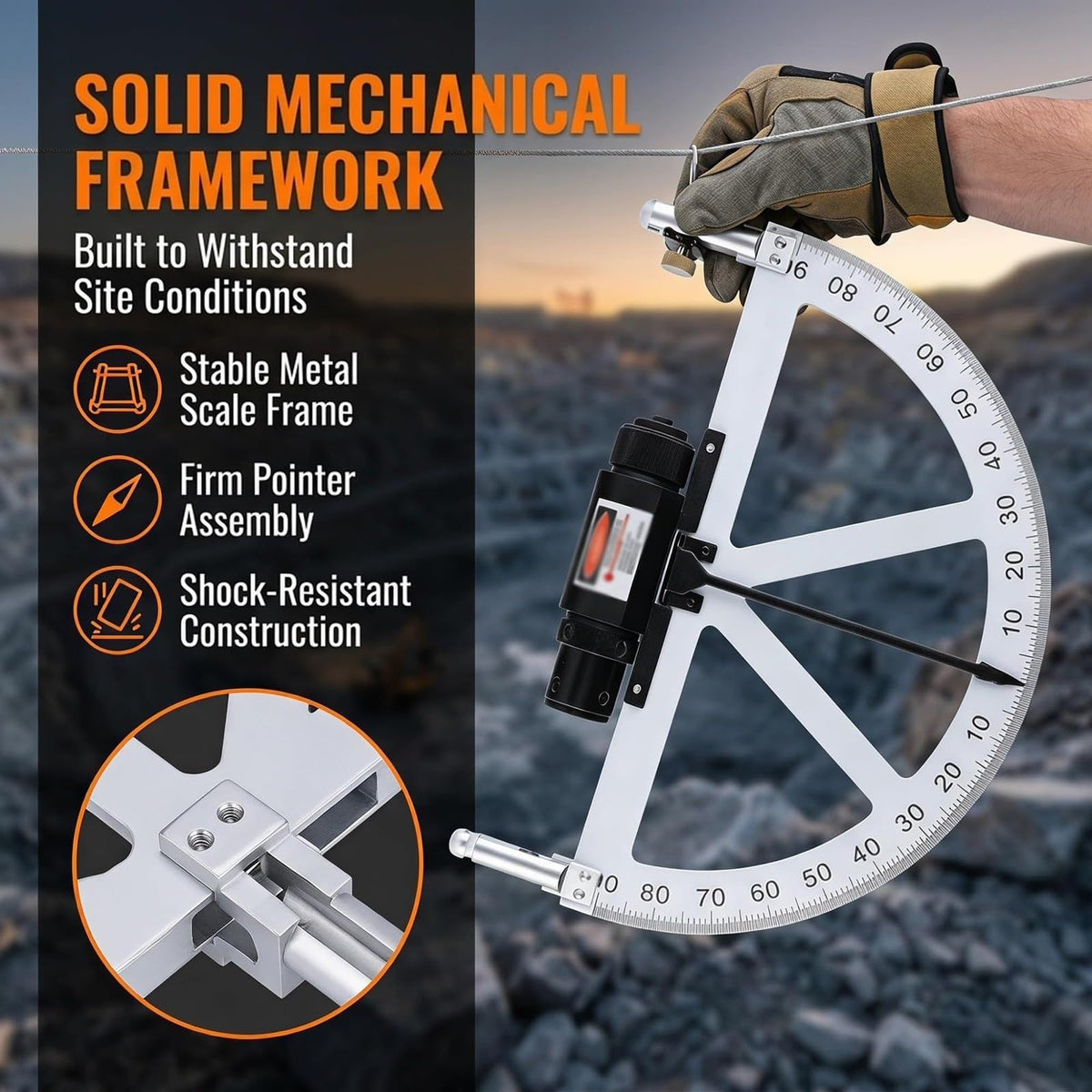 Slope Gauge Gradient Protractor for and Construction Angle Measurement