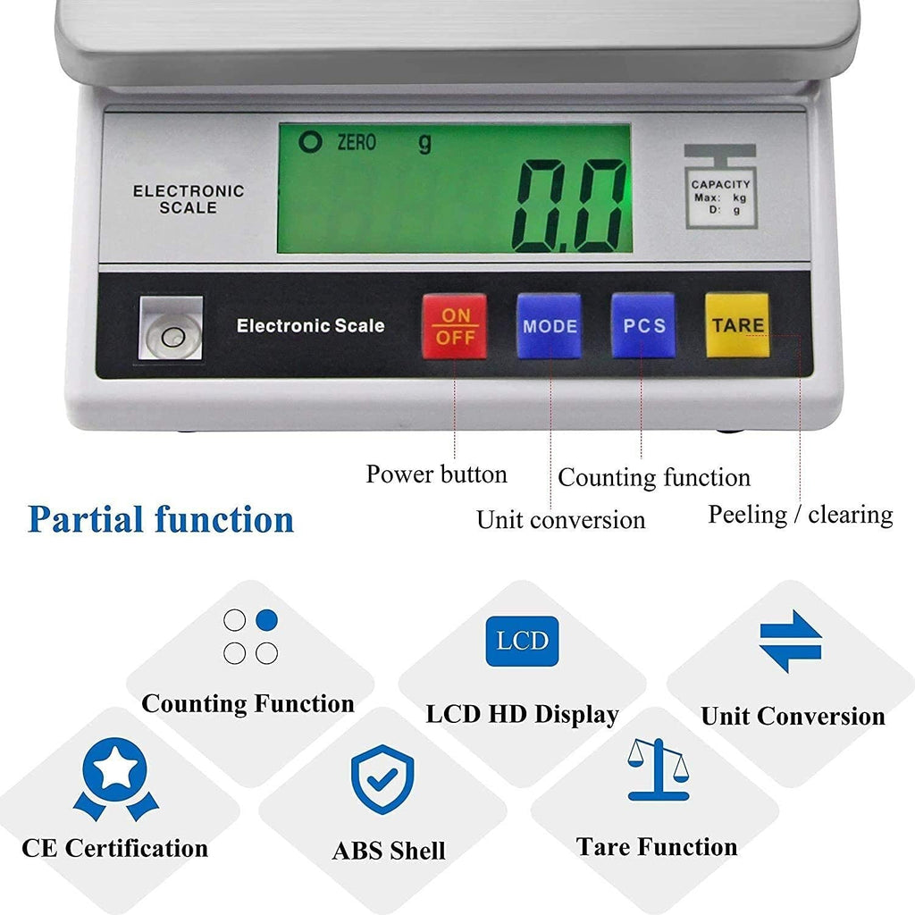 Digital Analytical Electronic Balance CE Certification with Counting Function Precision Scale(3000g/0.1g)