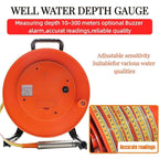 Water Level Meter for Well, Groundwater Depth Gauge with 0.6" Probe and Steel Tape, Buzzer Alert for Wells and Reservoirs, 50m/164ft(30m(98ft))