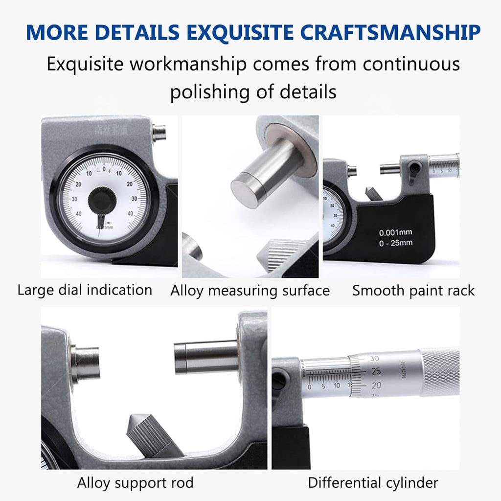 Precision Internal Diameter Micrometer for Accurate Inside Measurements, Ideal for Batch Parts Inspection and Quality Control
