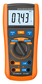 VC4060 Digital Motor Checker Insulation Tester, 3-in-1 Professional Inductance Milliohm Meter Megohmmeter for EV Auto Repair, Coil & Winding Resistance CAT III with Calibration Certificate