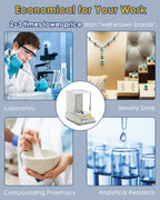 Analytical Balance 120g/0.1mg Precise Digital Balance Lab Scale for Laboratory Pharmacy Jewelry Store Chemical Plant 110v