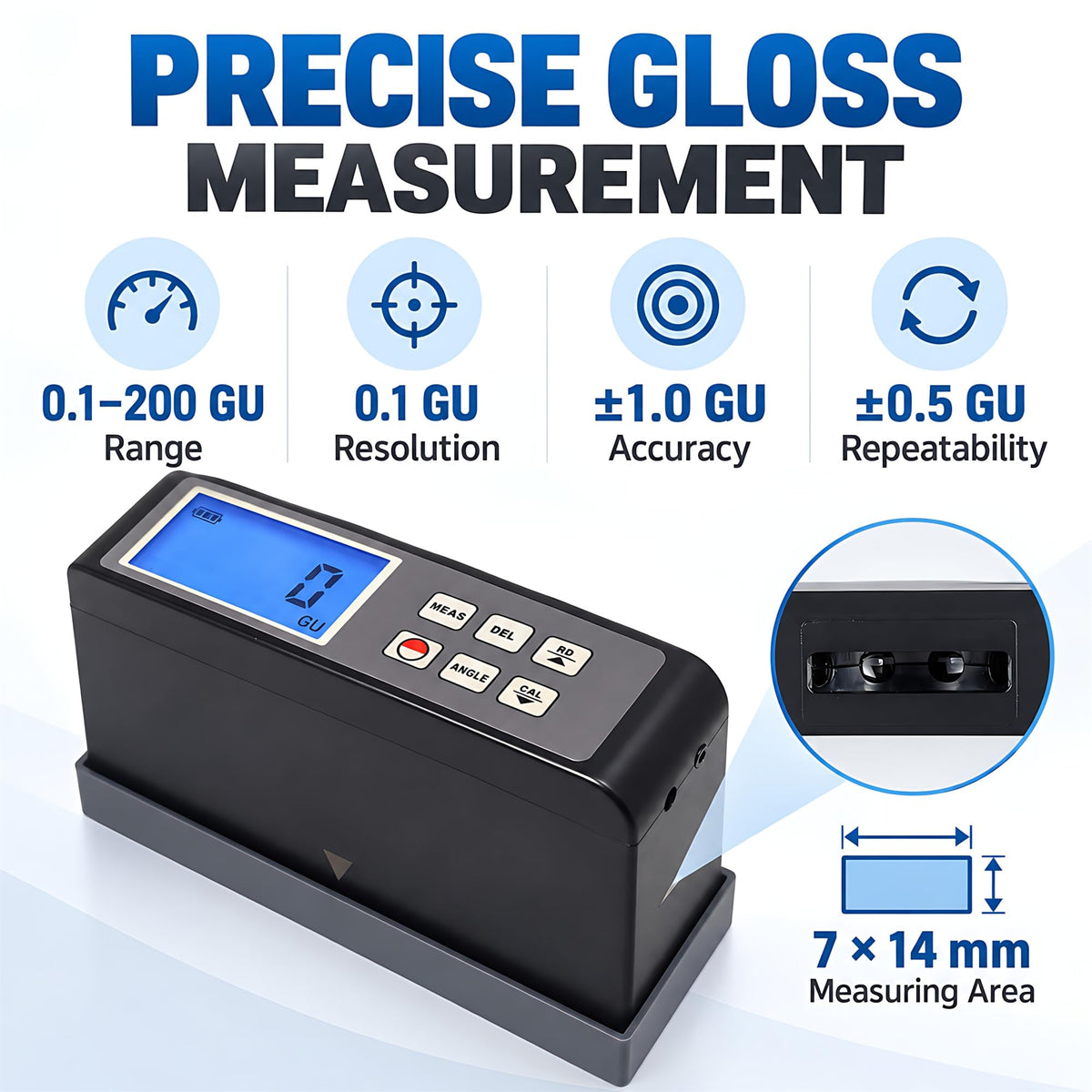 GM-268 Gloss Meter 20°/60°/85° Glossmeter with 0.1~200 GU Range