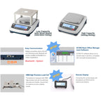 VisionTechShop VNHB-6000 Compact Balance Jewelry and Laboratory Lab Scale, g/lb/oz/ct/ozt Switchable, 6000g Capacity, 1g Readability, NTEP Legal for Trade COC #24-056