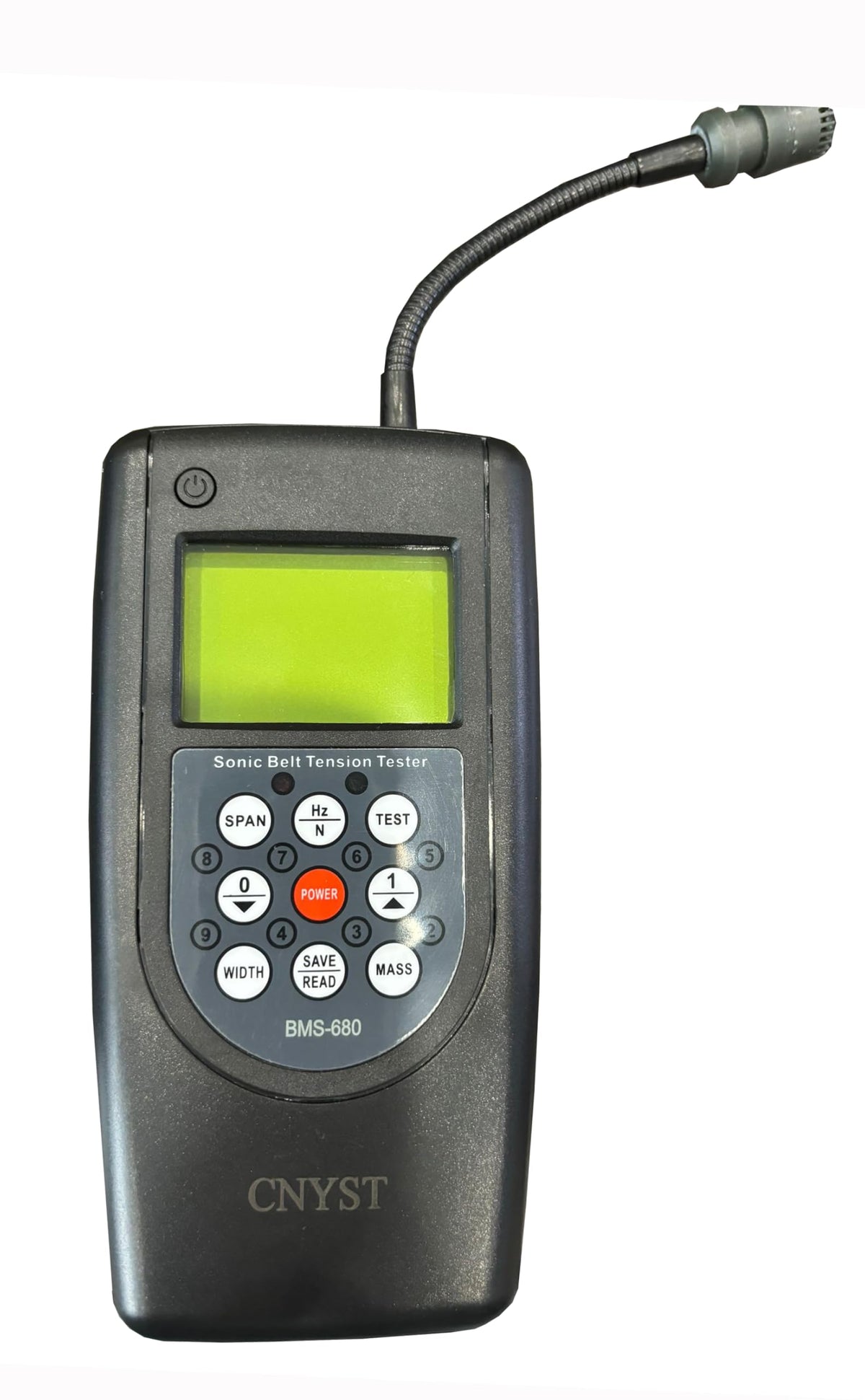 Sonic Tension Meter Sonic Belt Tensiometer with Range 10Hz-680Hz Adjustable Probe Max Belt Length 9999mm Store 20 Set Number of Belt Groups