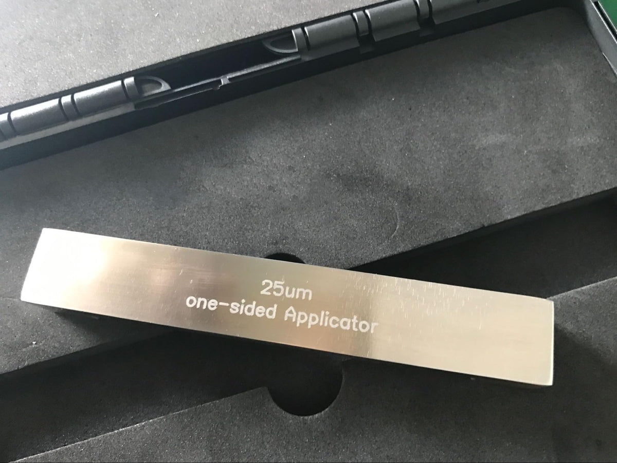 Stainless Steel Single Sided Wet Film Applicator - Precision Coating Tool for Paint and Adhesives(0.1mm)