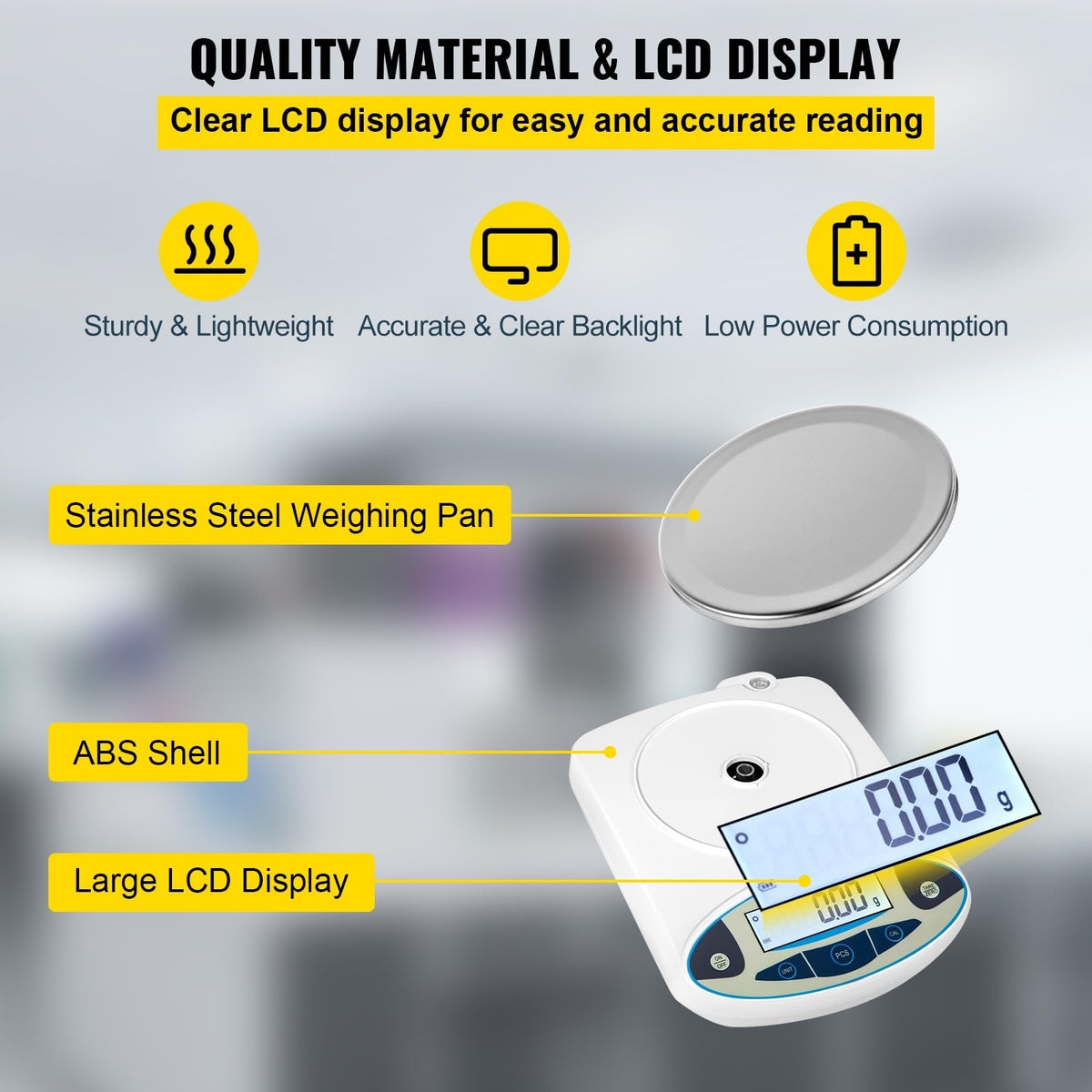 13 Units Conversion Lab Analytical Balance Digital High Precision Scale 3000g x 0.01g / 500g x 0.01g High Precision For Beginners DIY(3000g)