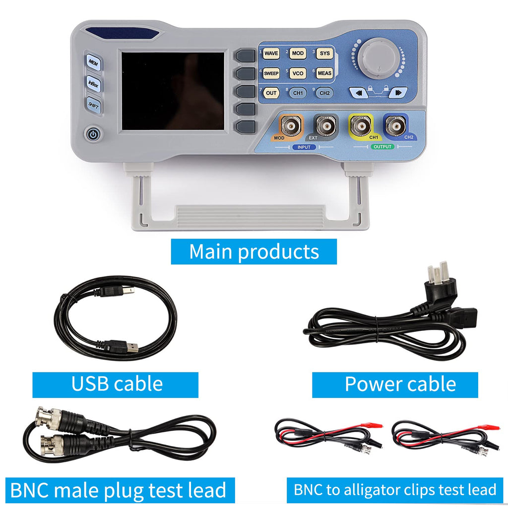 Koolertron DDS Signal Generator Counter 60MHz Dual-Channel