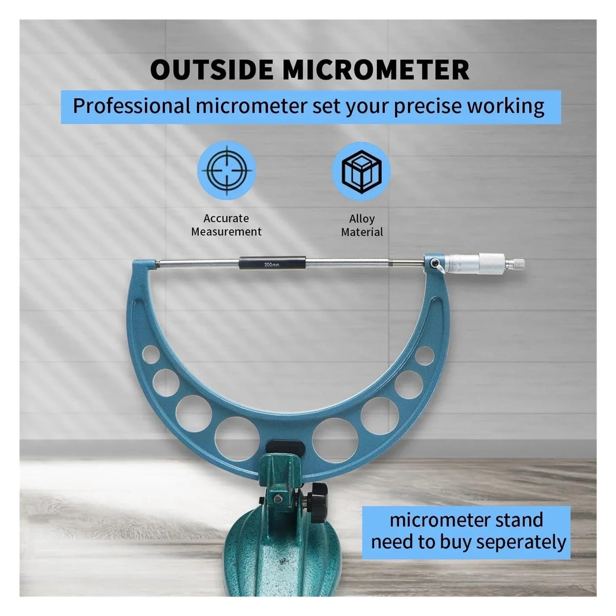 Precision Outside Micrometer 250-275mm Gauge Tool for Accurate Measurement