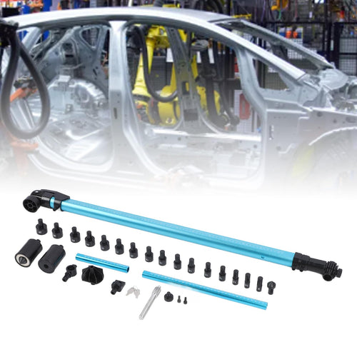 Acouto 2D Auto Body Measuring System High Accuracy Aviation Aluminum Auto Body Shop Frame Tram Gauge for Cars Dent Repair Tools