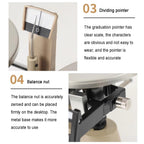 2000g Precision Mechanical Balance Scale 0.1g Lab Double Pan Weighing Kit Zero Adjustment Metal Base Portable Classroom Testing Tool