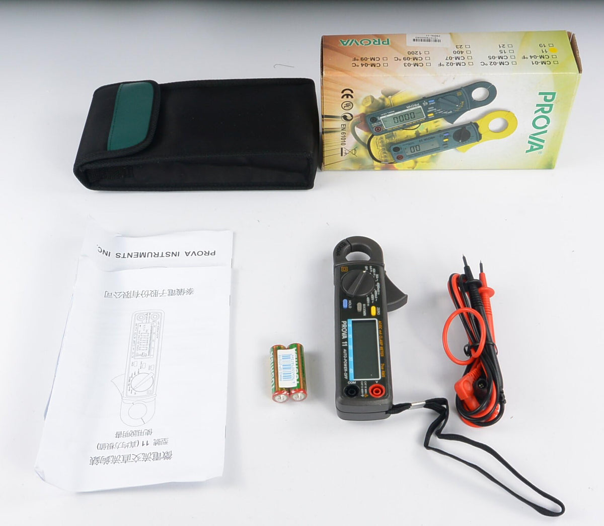 Taiwan Quality PROVA 11 AC/DC mA Clamp Meter High Accuracy Amp Multimeter Voltmeter Pliers Ammeter and Auto-Range Measurement NCV Ohm Testers AC 0.1mA, DC 1mA high Resolution