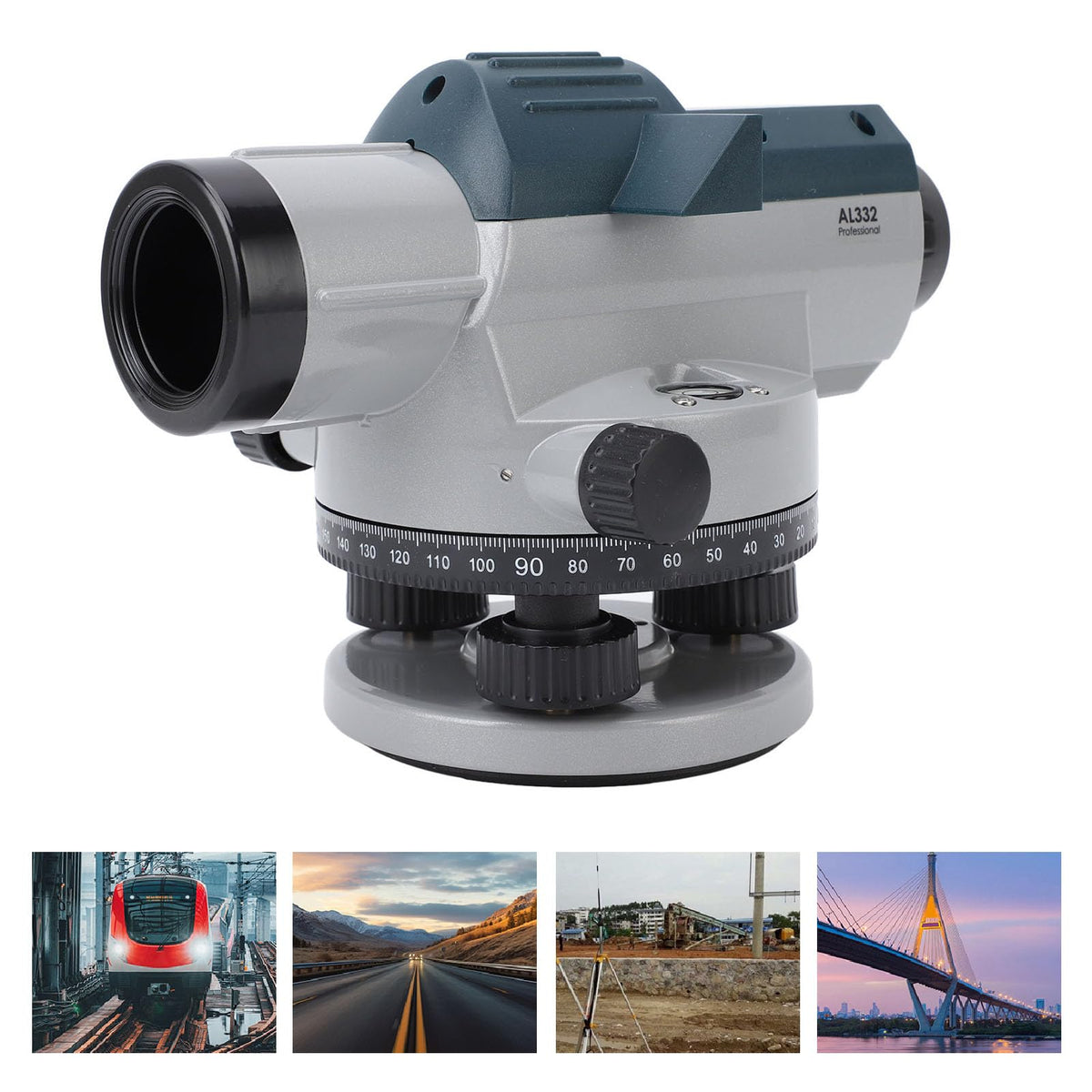32x optical level boost survey tool with magnetic damped compensator for accurate measurement in harsh environments IP54 aluminum alloy body