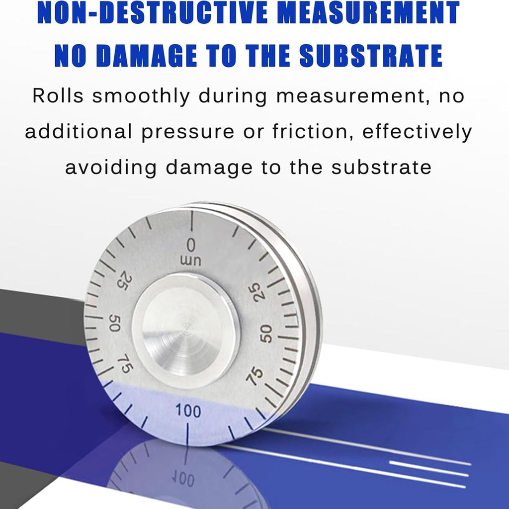 Wet Film Thickness Gauge, Stainless Steel, Accurate Measurement Tool with Clear Scale, Ideal for Paints and Inks, Includes Storage Box for Easy Transport (50um)