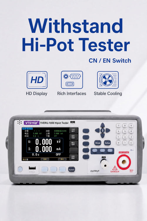 AC DC Hipot Tester 6KV DC 5mA for Transformer Components Check