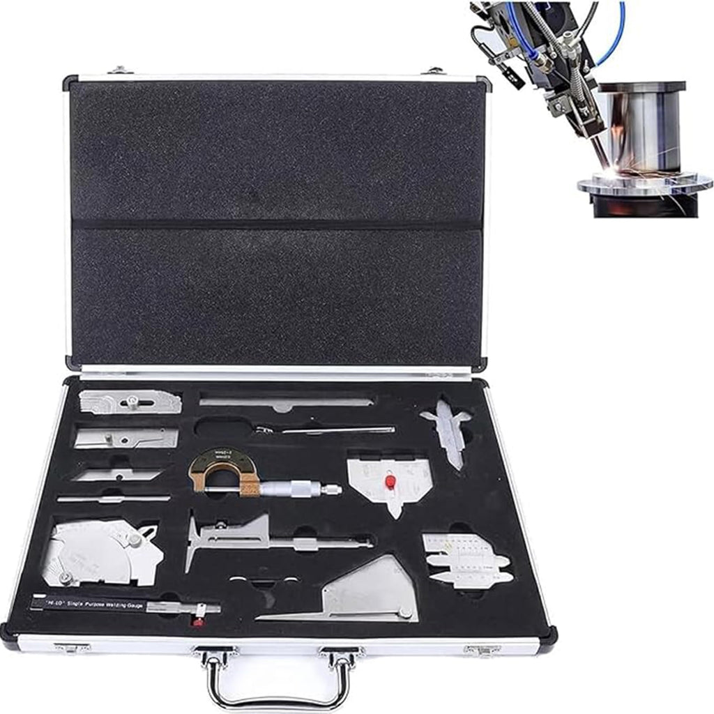 Welding Gauge Set, Precision Measurement Tools,with Ruler and Inspection Mirror,for Professional Fillet Welds/Industrial Applications