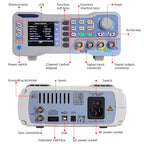 Koolertron DDS Signal Generator Counter 60MHz Dual-Channel