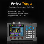 ZEEWEII 3in1 Digital Oscilloscope Multimeter Signal Generator Dual Channel 120Mhz Bandwidth 250MSa/s Sampling Rate Handheld Oscilloscope(DSO3D12)