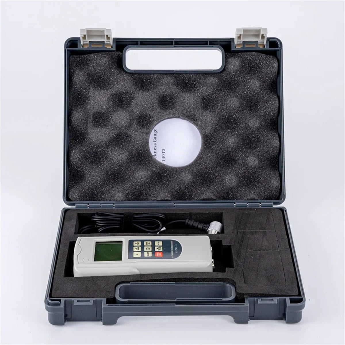 Thickness Gauge, Digital Ultrasonic Thickness Gauge Range 1.00~300mm Metal Plastic s Pipe Boiler Pressure Tank Measurement