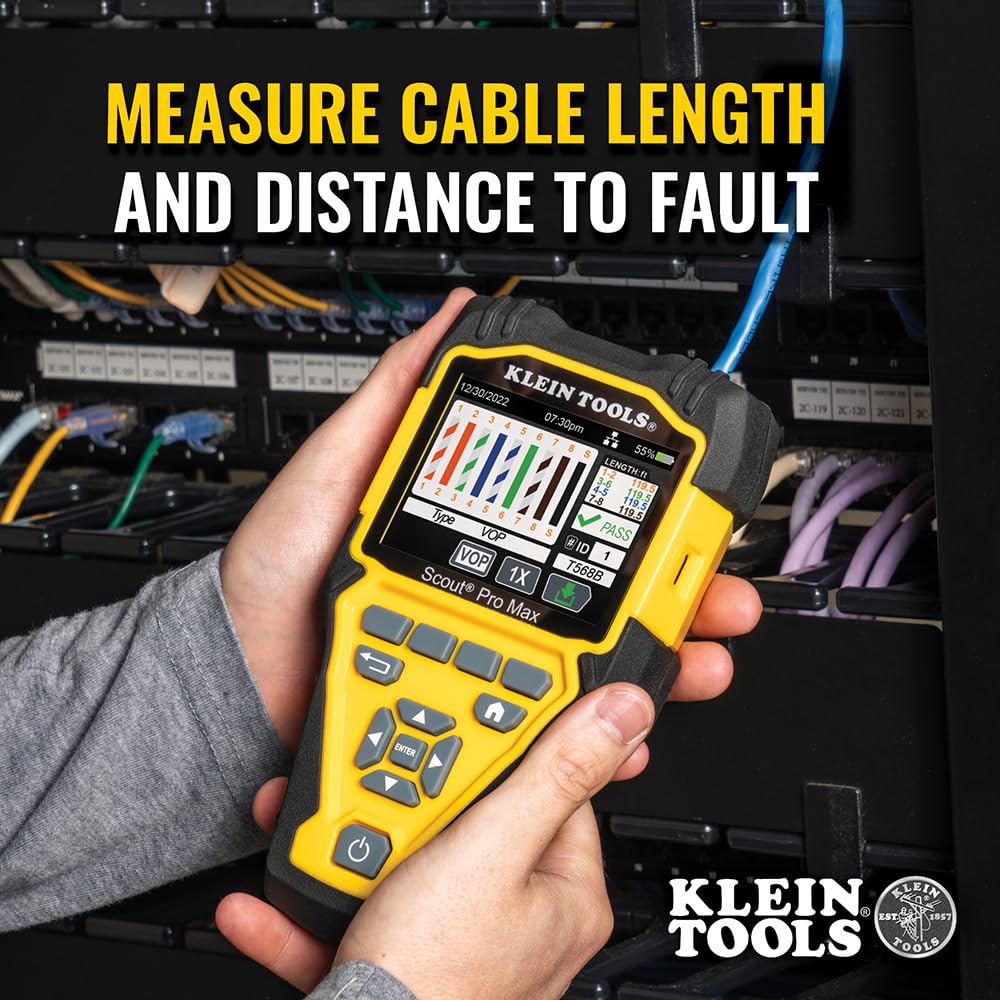 Klein Tools VDV501-770 Scout Pro Max Network Cable Tester with Remote Set