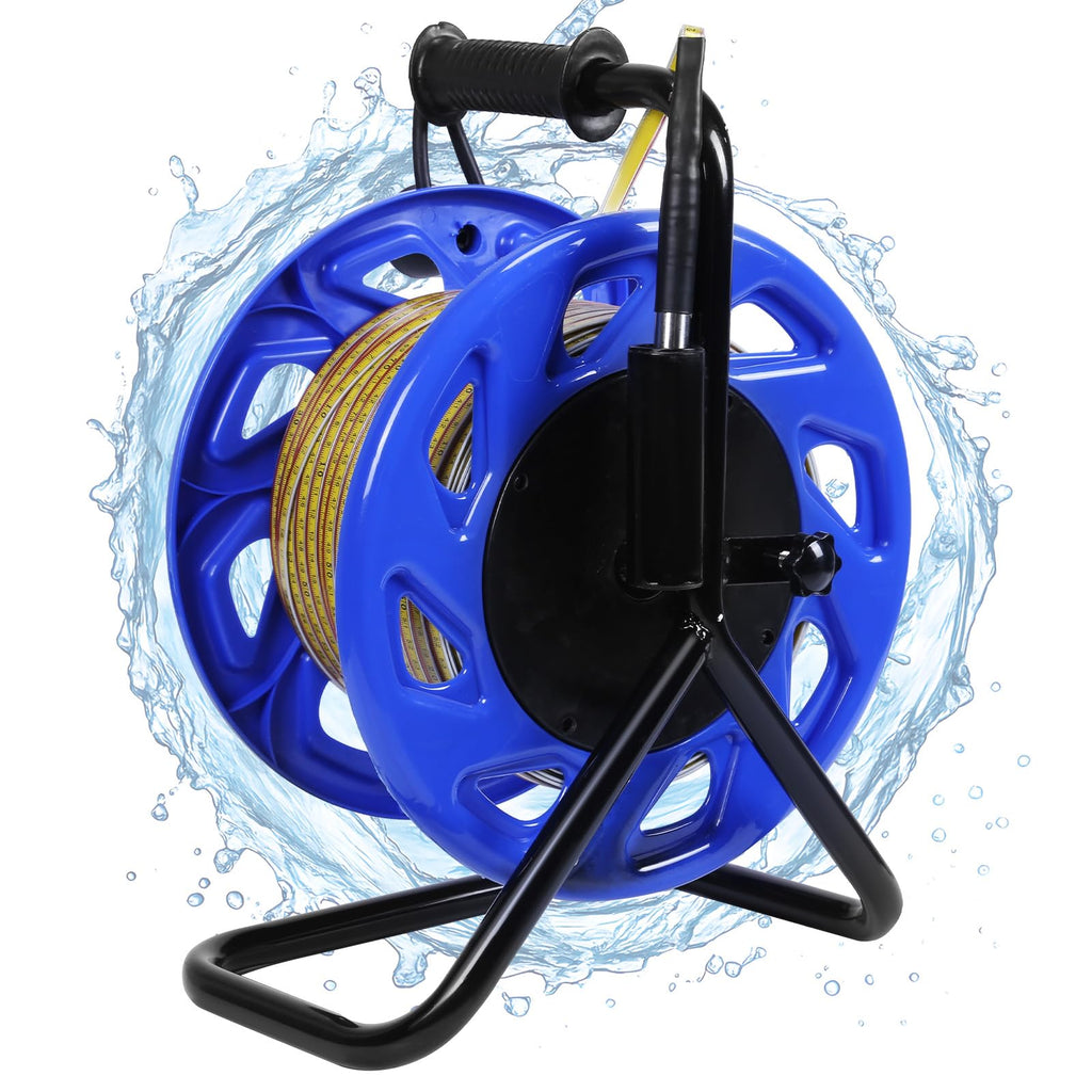 100m Water Level Measurement Gauge with Fixed Probe and Steel Tape Groundwater Level Measuring Instrument for Wells Boreholes Reservoirs