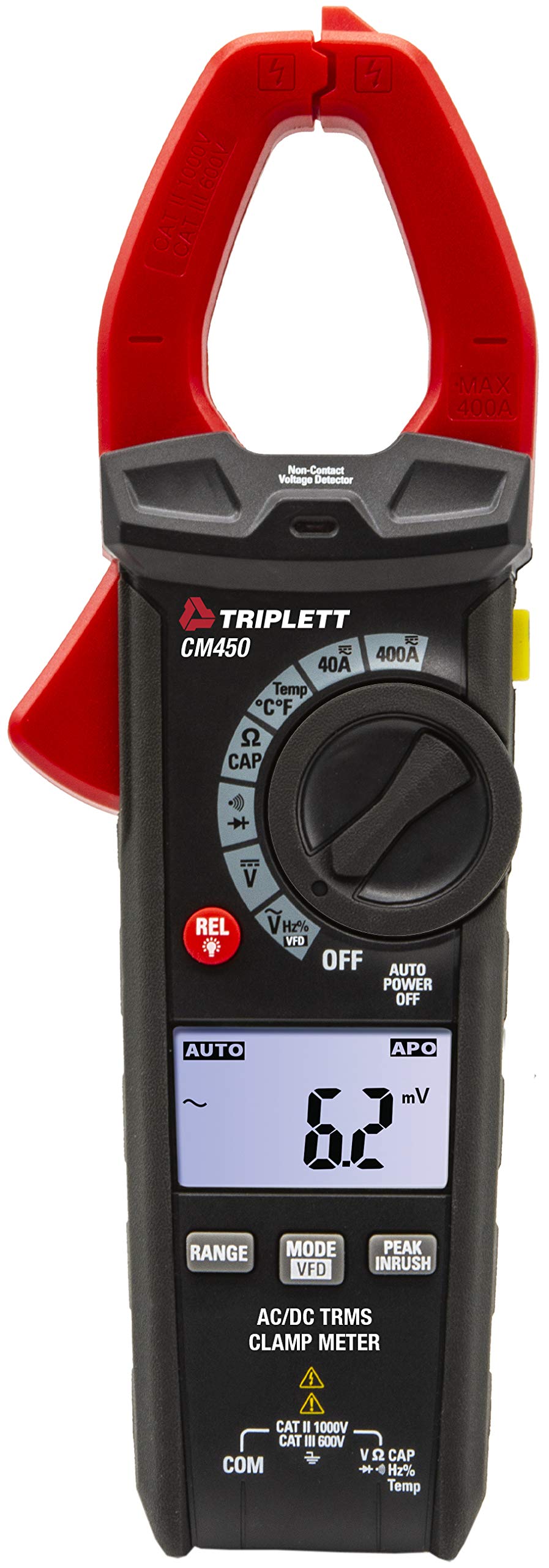 Triplett CM450 400A AC/DC Clamp Meter with Inrush with NIST Calibration