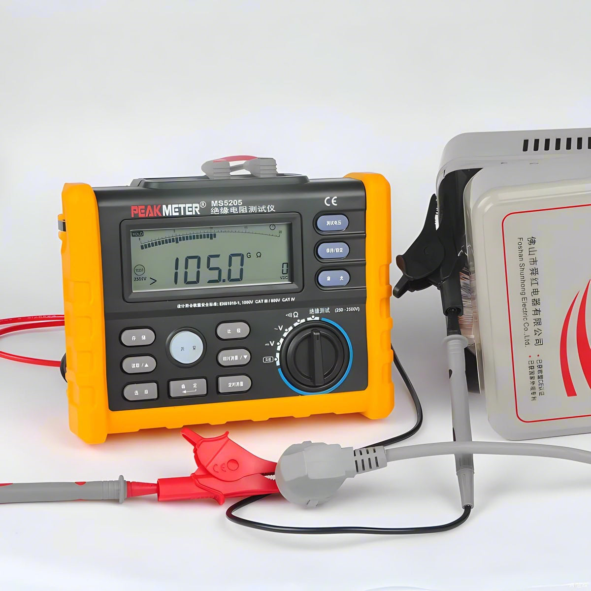 MS5203 Analog Digital Resistance Meter High Voltage Resistance Meter Tester Megohmmeter 0.1~1000V Insulation Resistance Tester meggermeter 0.01~10G Ohm Tester