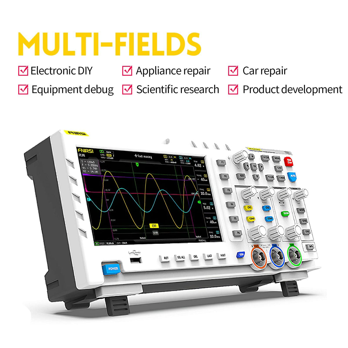 FNIRSI 1014D 100MHz Digital Oscilloscope, 2 Channel Oscilloscope 2-in-1