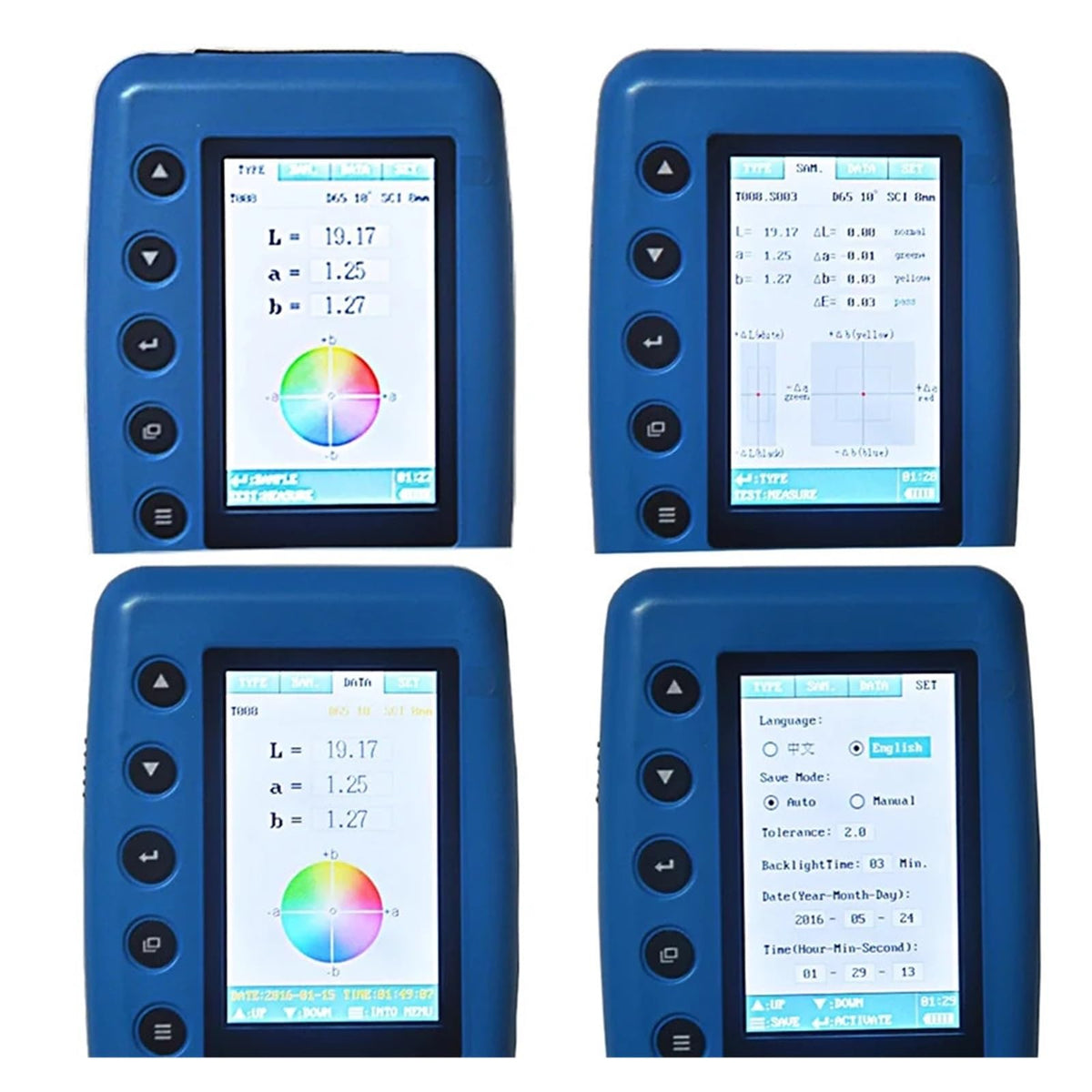 Colorimeter Digital Color Analyzer Meter WR-10QC Measuring Precise LAB E*a*b Tester