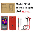 ET13S 192 * 192 Thermal Imager Camera 9999 Counts Digital Multimeter 2 in 1 IR Camera for Automobile Pipe Heating Inspect