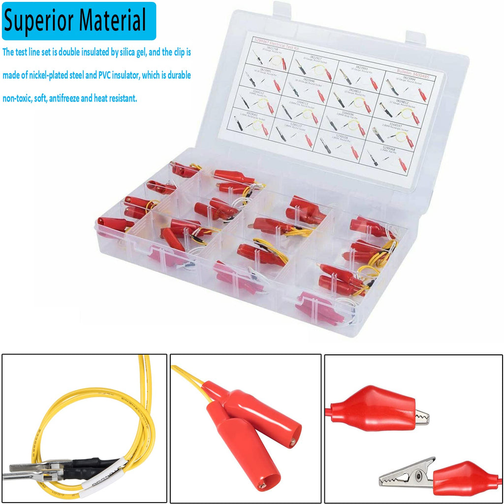 YMT 5299367 Electrical Test Lead Kit Suitable for Cummins Circuit Connector (16 Pieces)