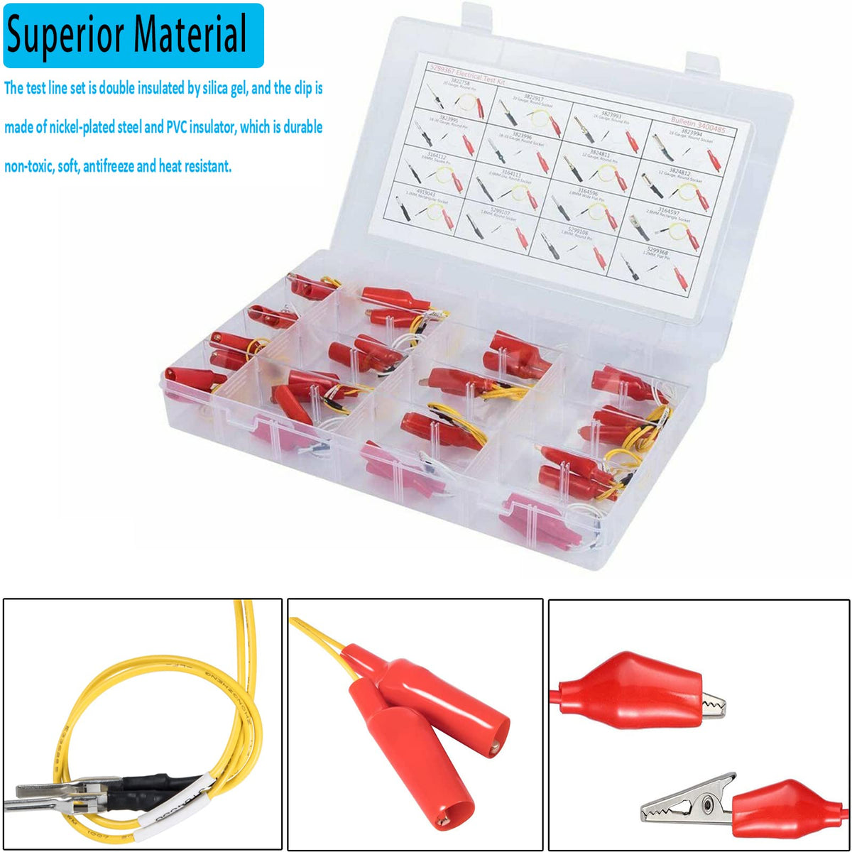 YMT 5299367 Electrical Test Lead Kit Suitable for Cummins Circuit Connector (16 Pieces)