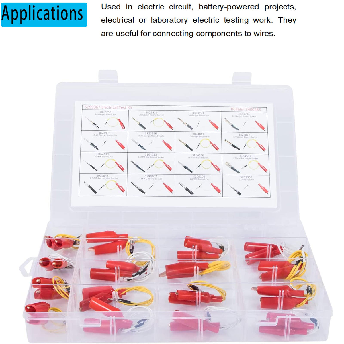 YMT 5299367 Electrical Test Lead Kit Suitable for Cummins Circuit Connector (16 Pieces)
